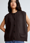 Cardigan sans manches Margaux