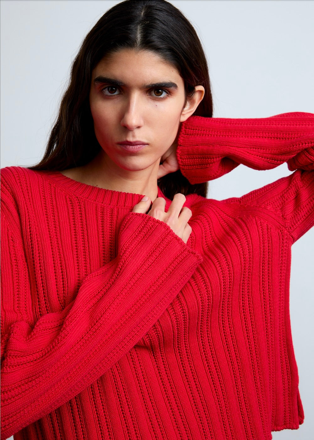 Rebecca mesure 1m78 et porte une taille 3