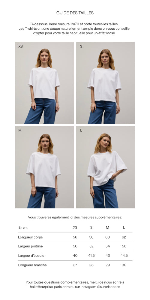 Guide des tailles