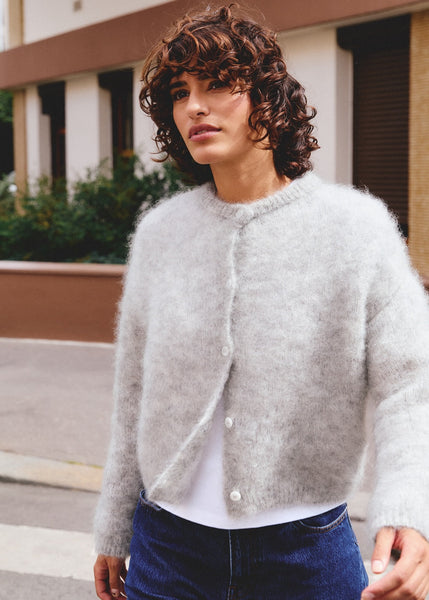 Cardigan Per Una - Gris, Taille 16 - Occasion En Très Bon état