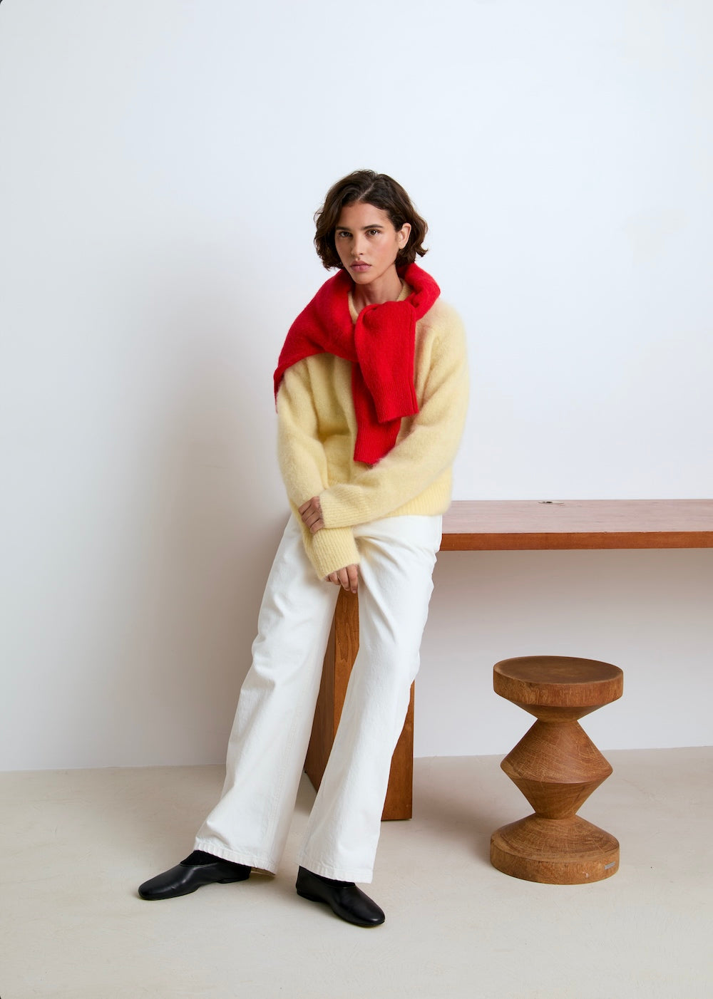 Lala mesure 1m74 et porte une taille S.