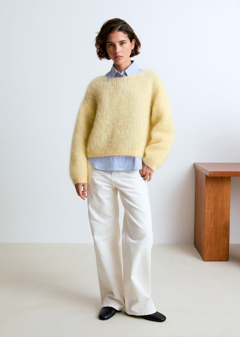 Lala mesure 1m74 et porte une taille XS.