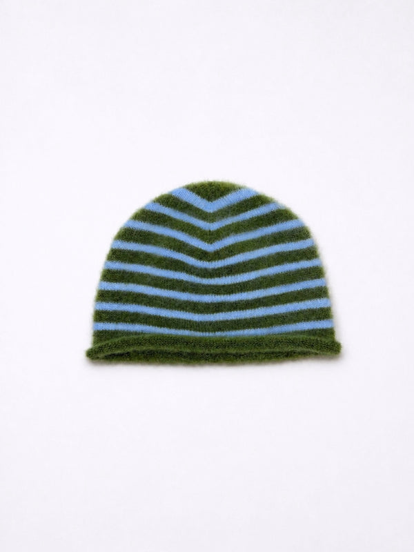Rayures Olive/Bleu ciel