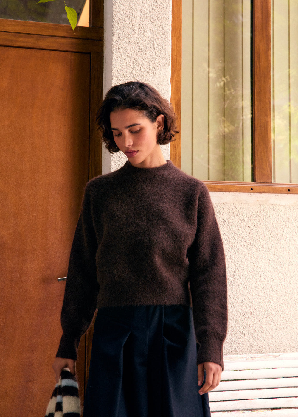 Lala mesure 1m74 et porte une taille S.