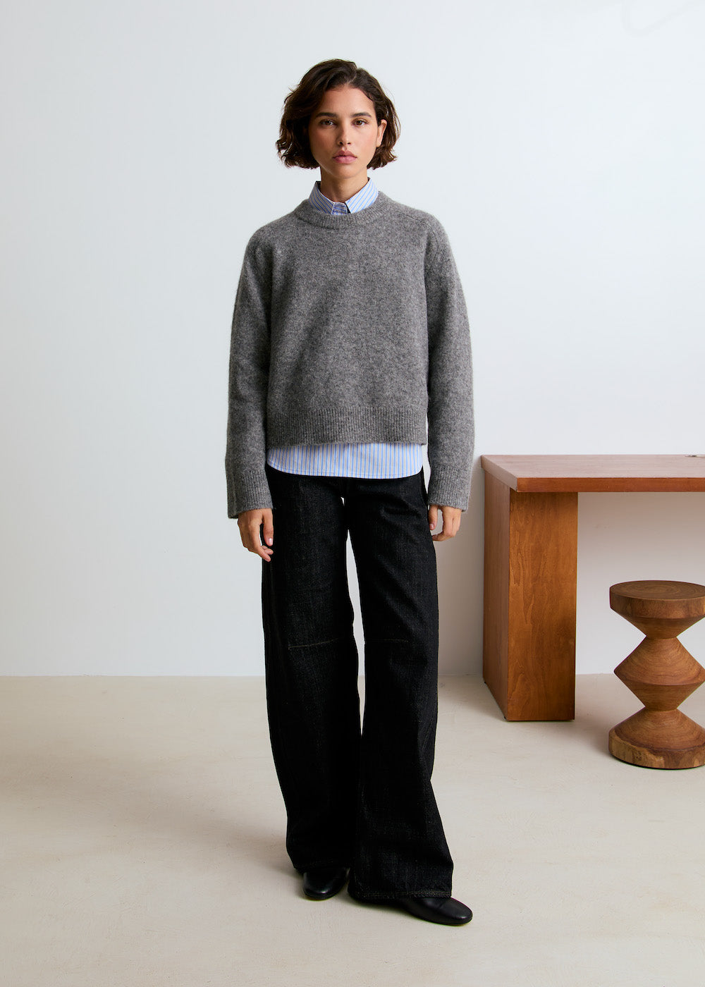 Lala mesure 1m74 et porte une taille S.