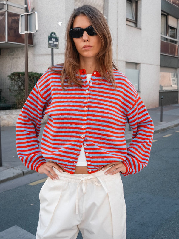 Rayures Rouge/Bleu