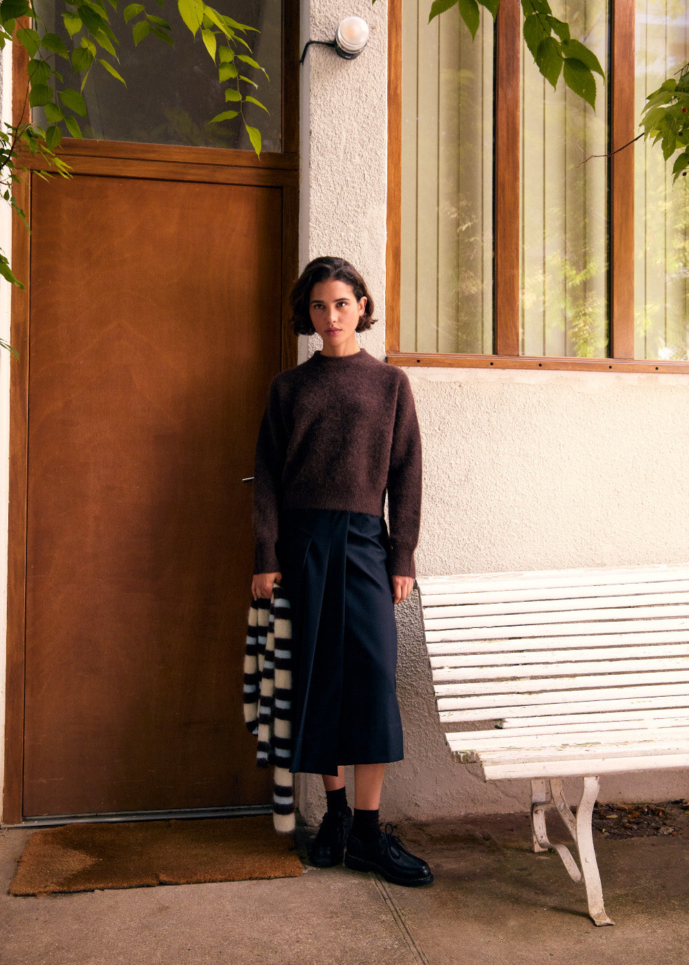 Lala mesure 1m74 et porte une taille S.