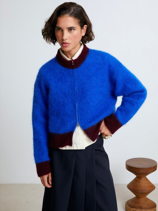 Bleu électrique/Aubergine