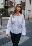 Leyla mesure 1m73 et porte une taille S