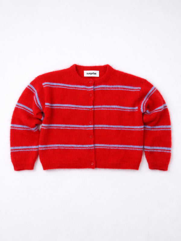 Rayures Rouge/Bleu ciel