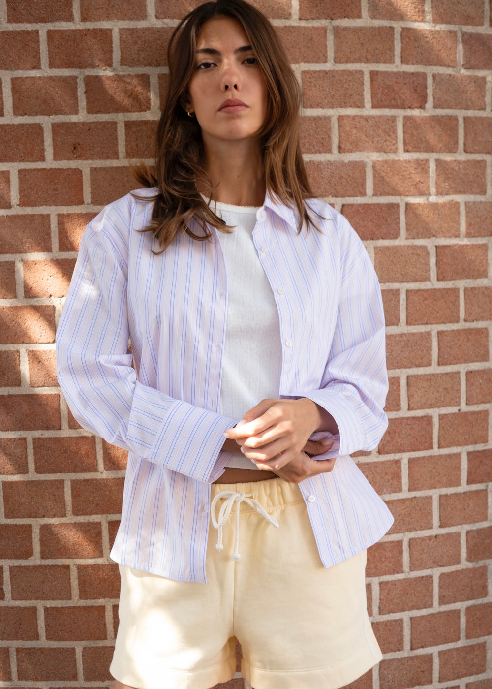 Leyla mesure 1m73 et porte une taille S