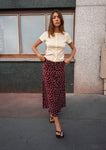 Leyla mesure 1m73 et porte une taille S