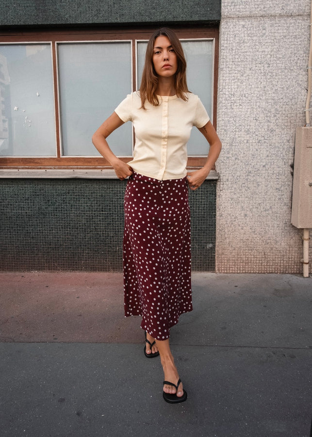 Leyla mesure 1m73 et porte une taille S