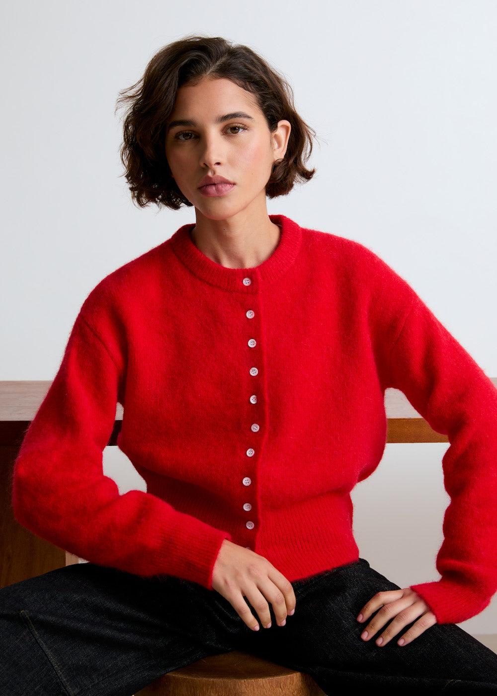 Lala mesure 1m74 et porte une taille S.