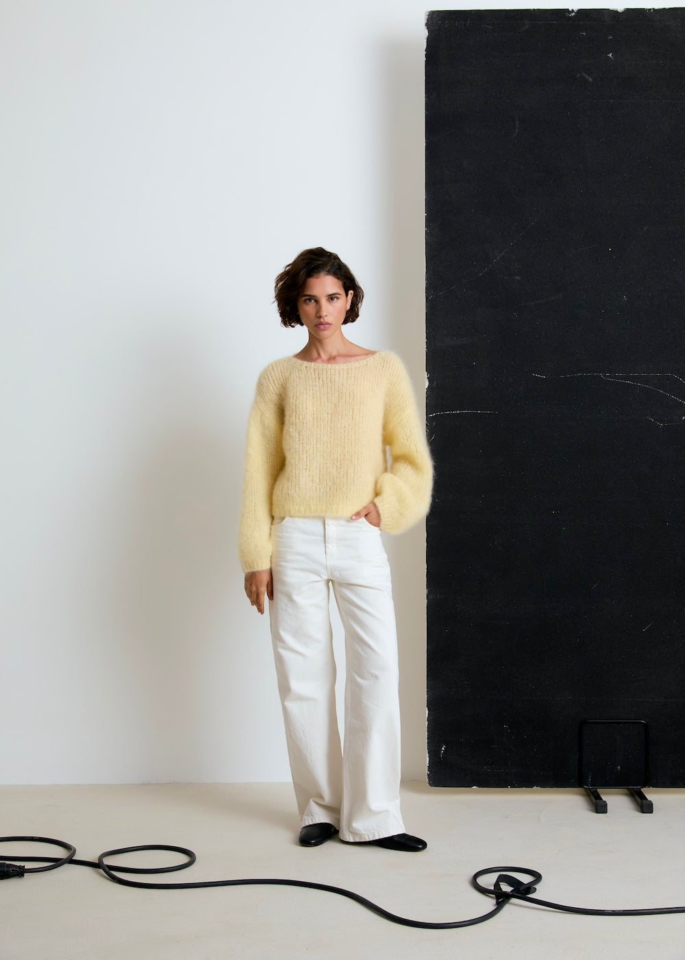 Lala mesure 1m74 et porte une taille XS.