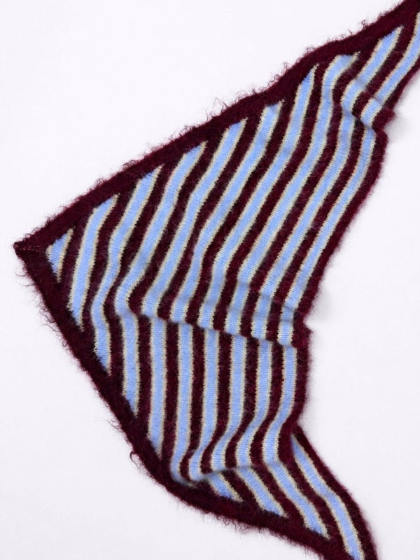 Rayures Aubergine/Bleu/Jaune