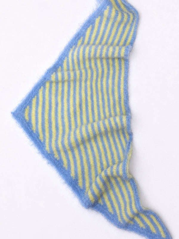 Rayures Bleu ciel/Jaune