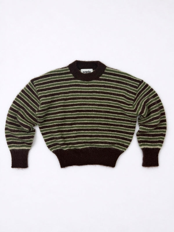 Rayures Chocolat/Olive/Jaune