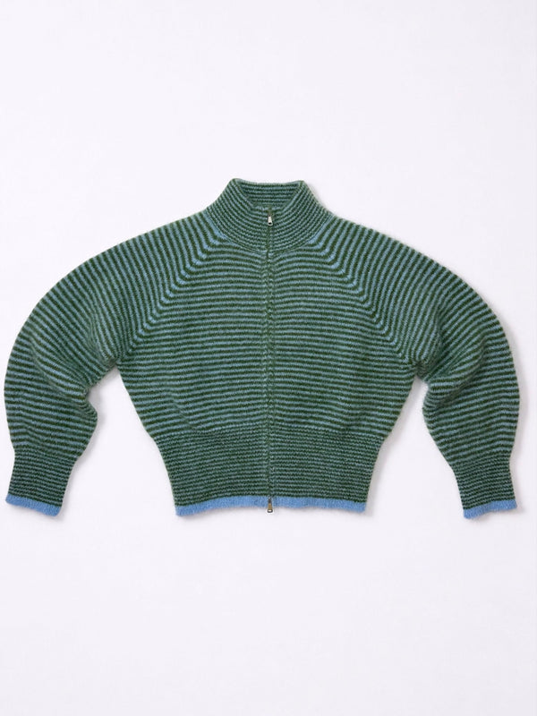 Rayures Olive/Bleu ciel