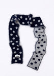 Écharpe Mohair Maria Pois Navy