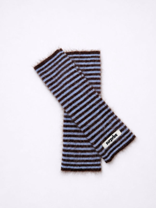 Rayures Chocolat/Bleu ciel