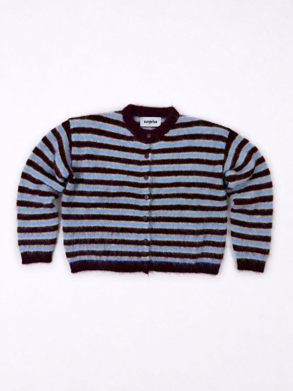 Rayures Aubergine/Bleu/Jaune