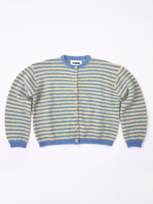 Rayures Bleu ciel/Jaune