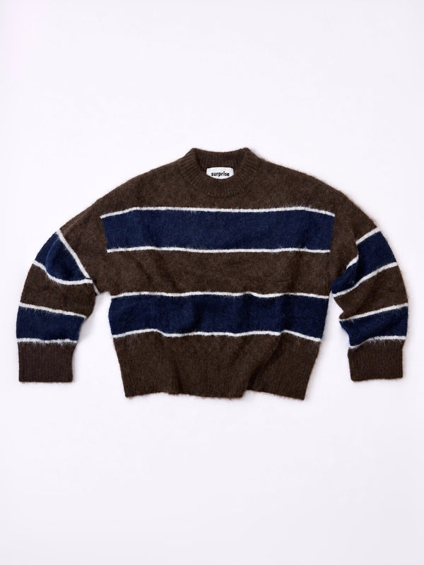 Rayures Chocolat/Navy