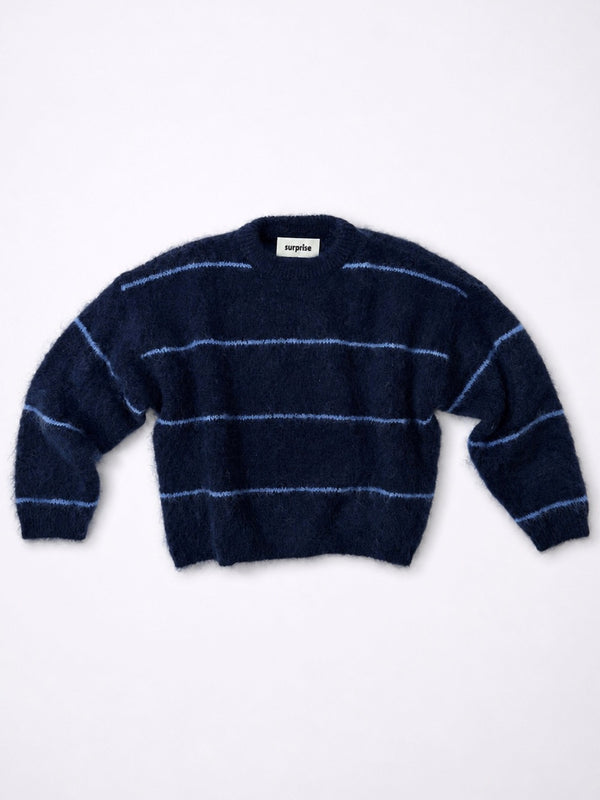 Rayures Navy/Bleu ciel