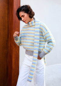 Mohair Iris scarf