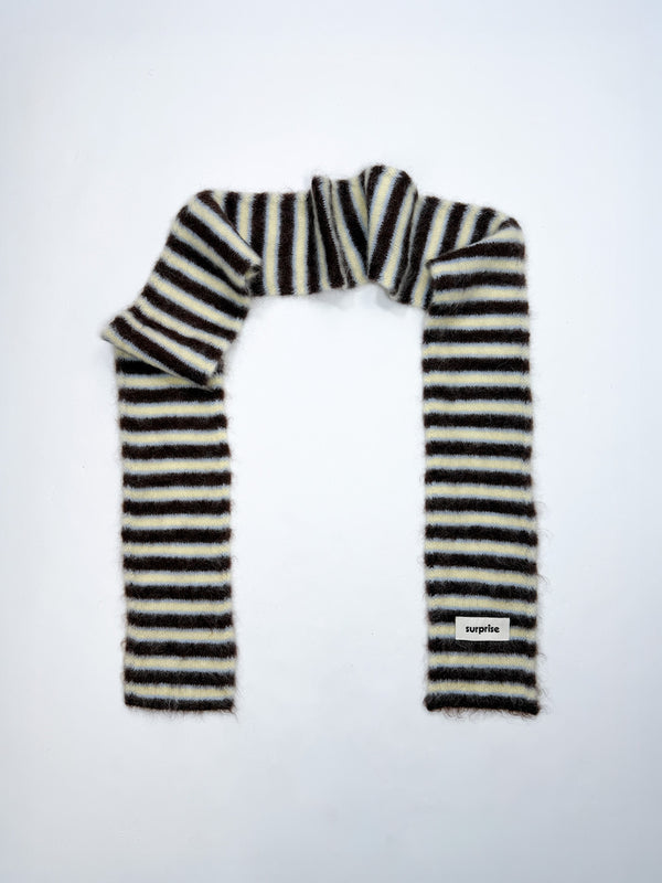 Rayures Chocolat/Jaune