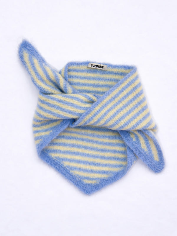 Rayures Bleu ciel/Jaune