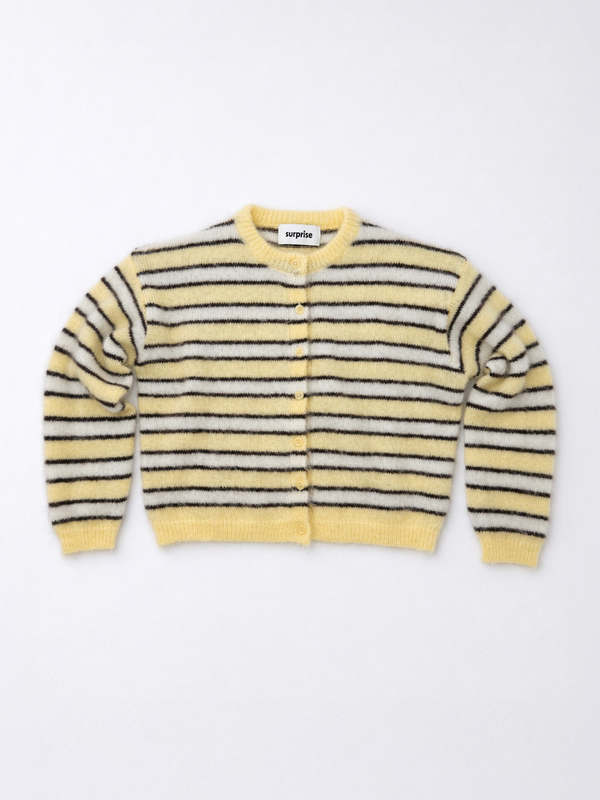 Rayures Jaune clair/Chocolat