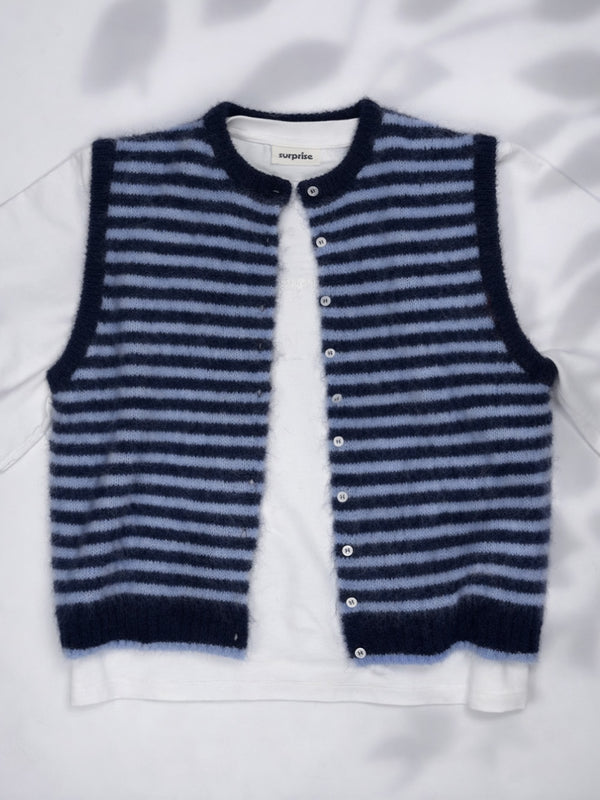 Rayures Navy/Bleu ciel